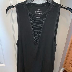 **Strappy American Eagle Shirt**